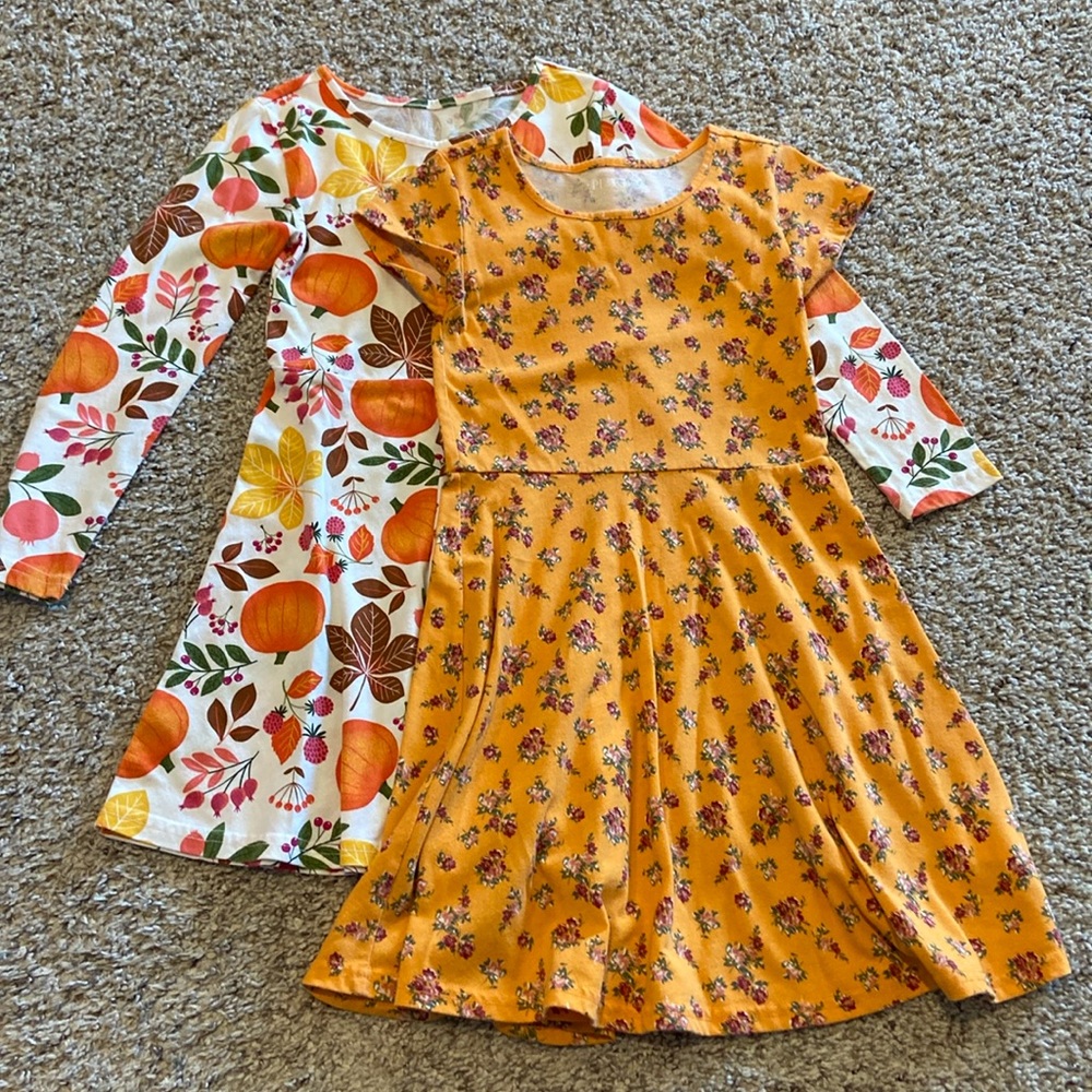 Childrens Place girls size small fall dresses